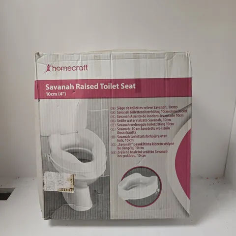 BOXED HOMECRAFT SAVANAH RAISED TOILET SEAT (10CM)