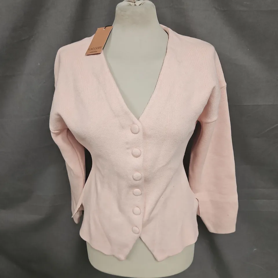 GALLERY SELENE CARDIGAN IN PINK SIZE S