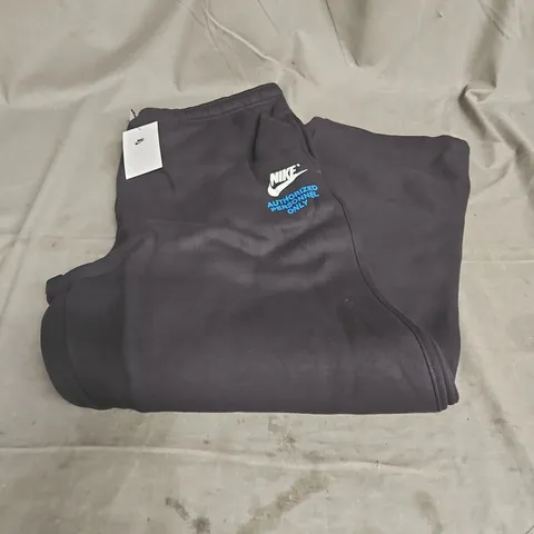NIKE STANDARD FIT FULL LENGTH AUTHORISED PERSONNEL JOGGERS IN BLACK SIZE XL 