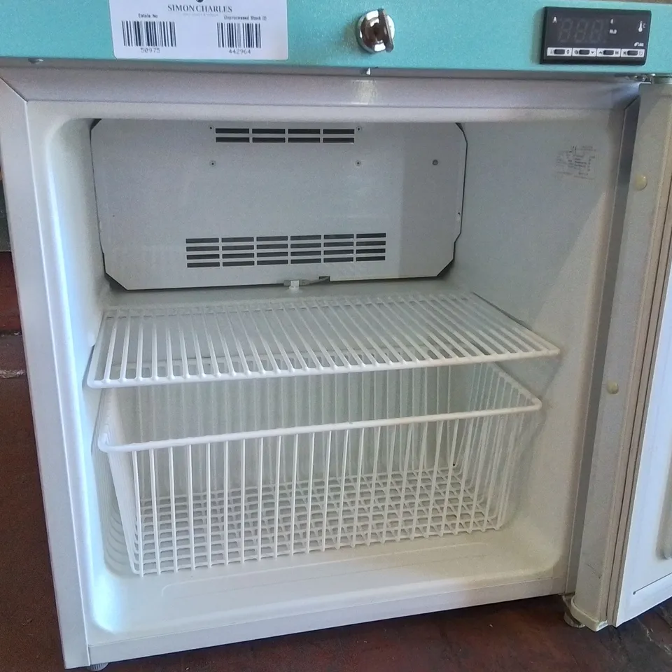LEC MEDICAL SOLID DOOR PHARMACY REFRIGERATOR 45L 45 L PE109C WHITE/BLUE