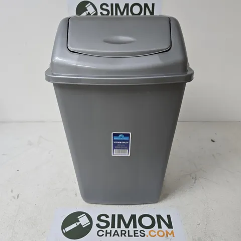 TML KITCHEN KRAZY 3OL SWING TOP BIN IN GREY