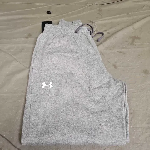 UNDER ARMOUR LOGO FLEECED TRACKSUIT BOTTOMS - SIZE M