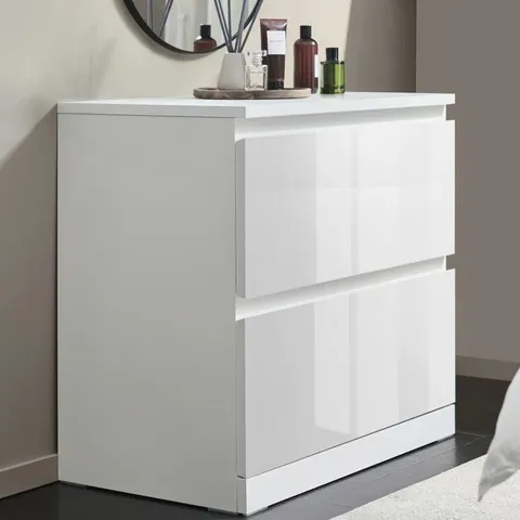 BOXED BUNTINE 2 DRAWER CHEST OF DRAWERS