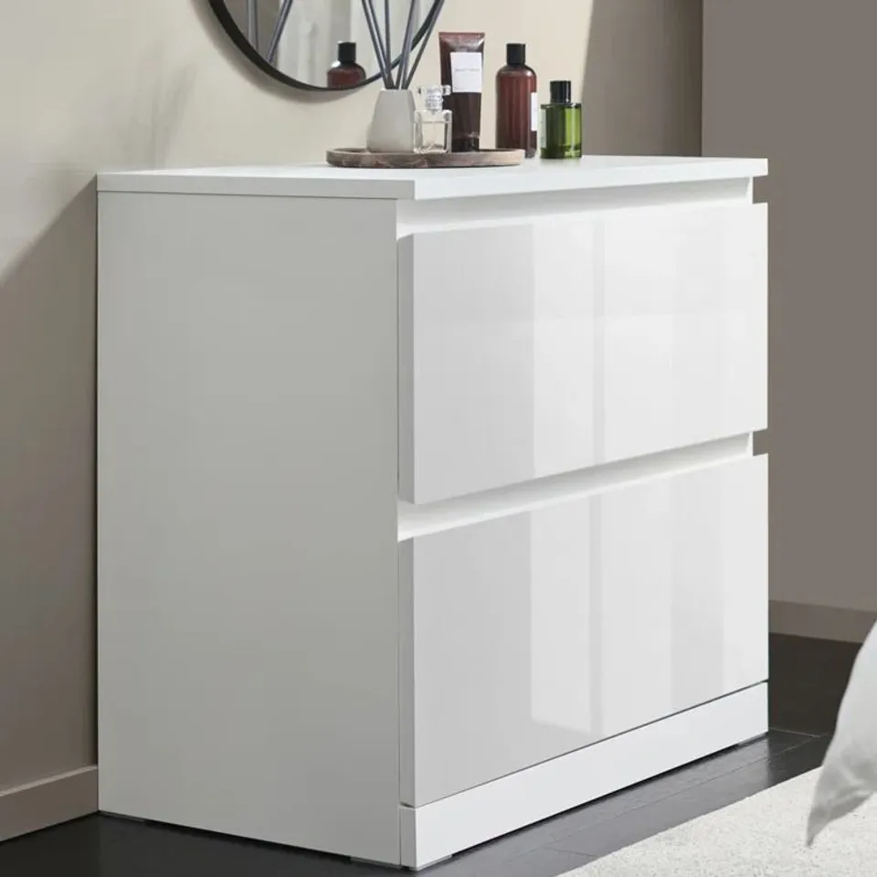 BOXED BUNTINE 2 DRAWER CHEST OF DRAWERS 
