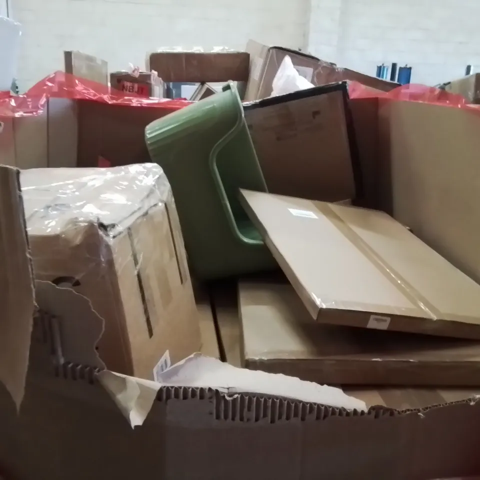 PALLET OF ASSORTED HOUSEHOLD GOODS AND PRODUCTS TO INCLUDE;CAT LITTER TRAY,ESPRESSO MACHINE,VACUUM CLEANER 