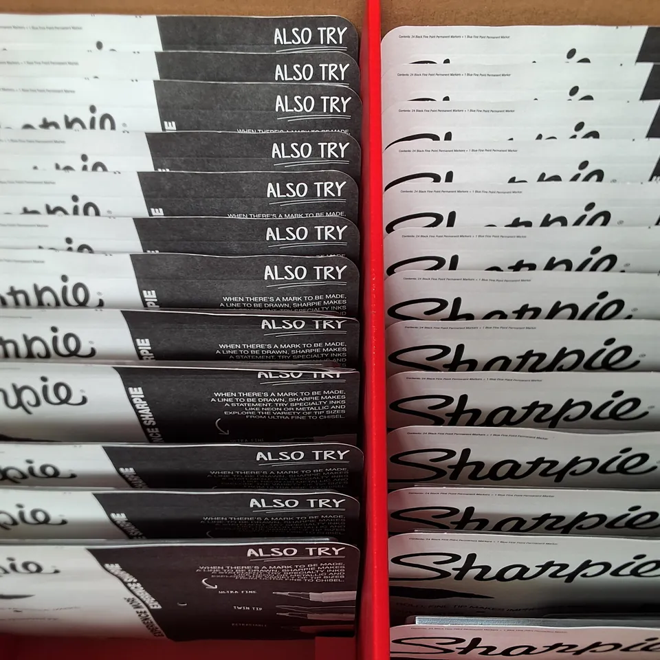 BOX OF APPROXIMATELY 22 BRAND NEW SEALED SHARPIE SETS