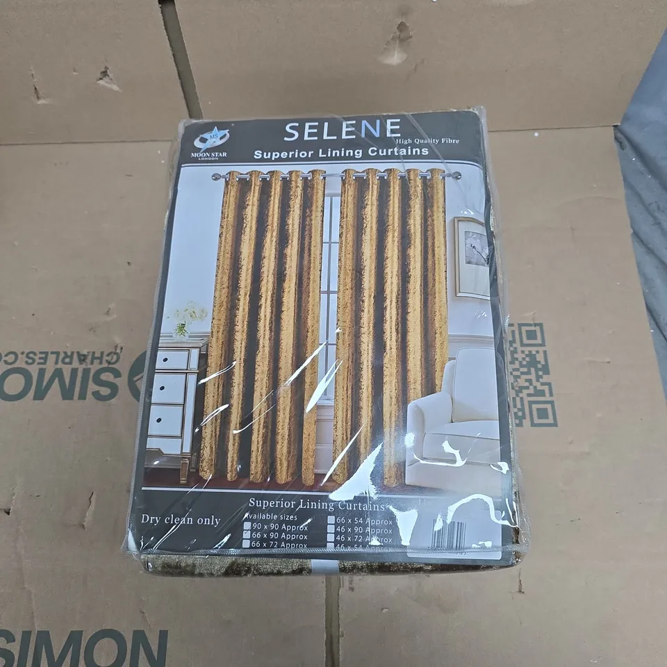 SELENE SUPERIOR VELVET CURTAINS - MOON STAR LONDON (PAIR)