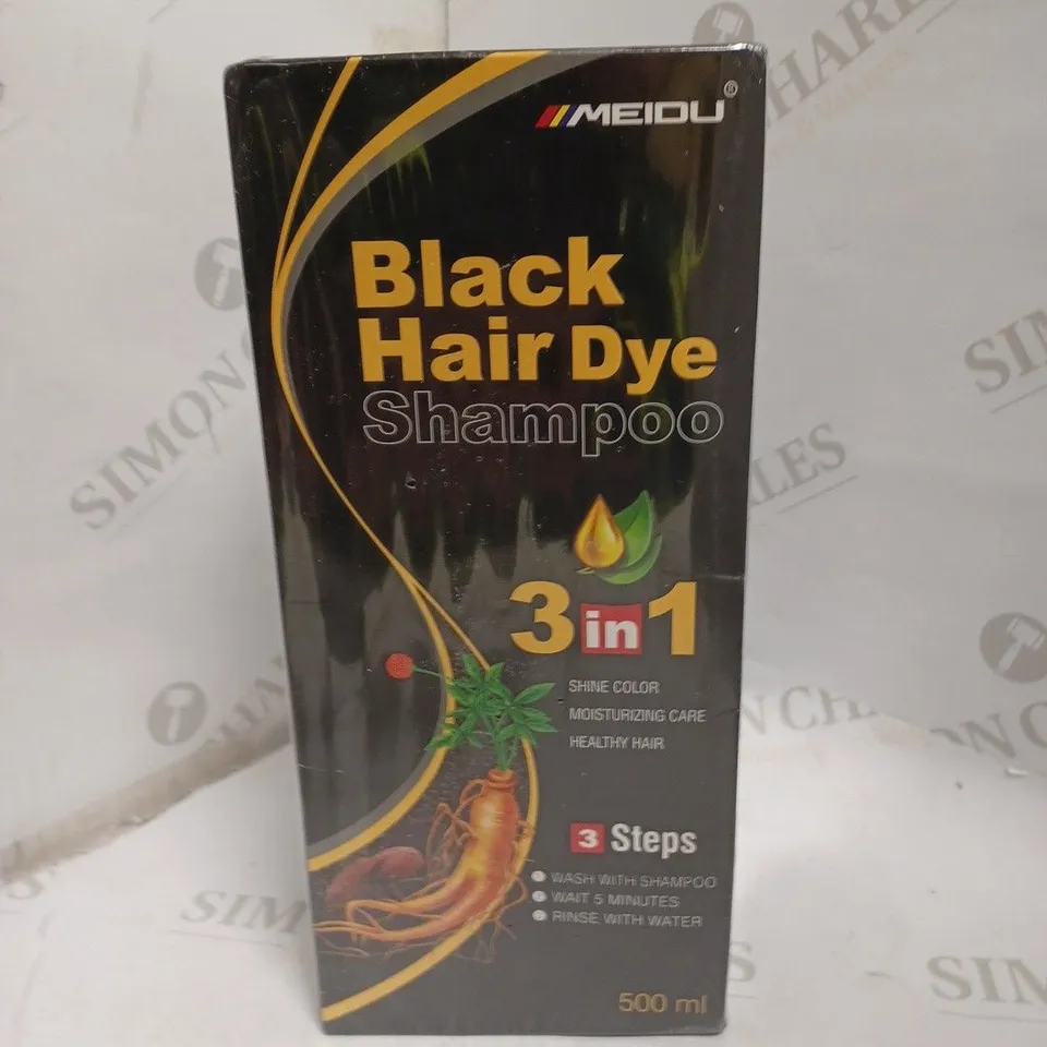 MEIDU 3-IN-1 BLACK HAIR DYE SHAMPOO