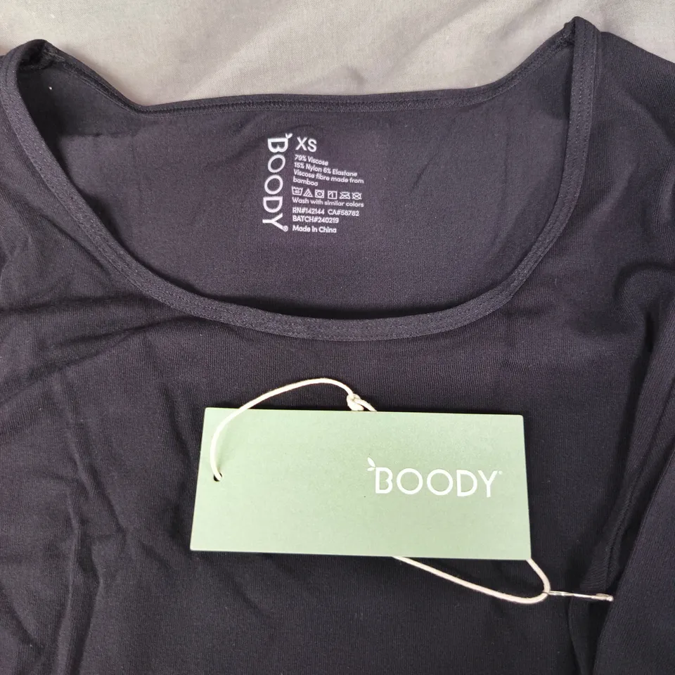 BOODY - WOMEN'S LONG-SLEEVE TOP – UK 6 (XS) – BLACK