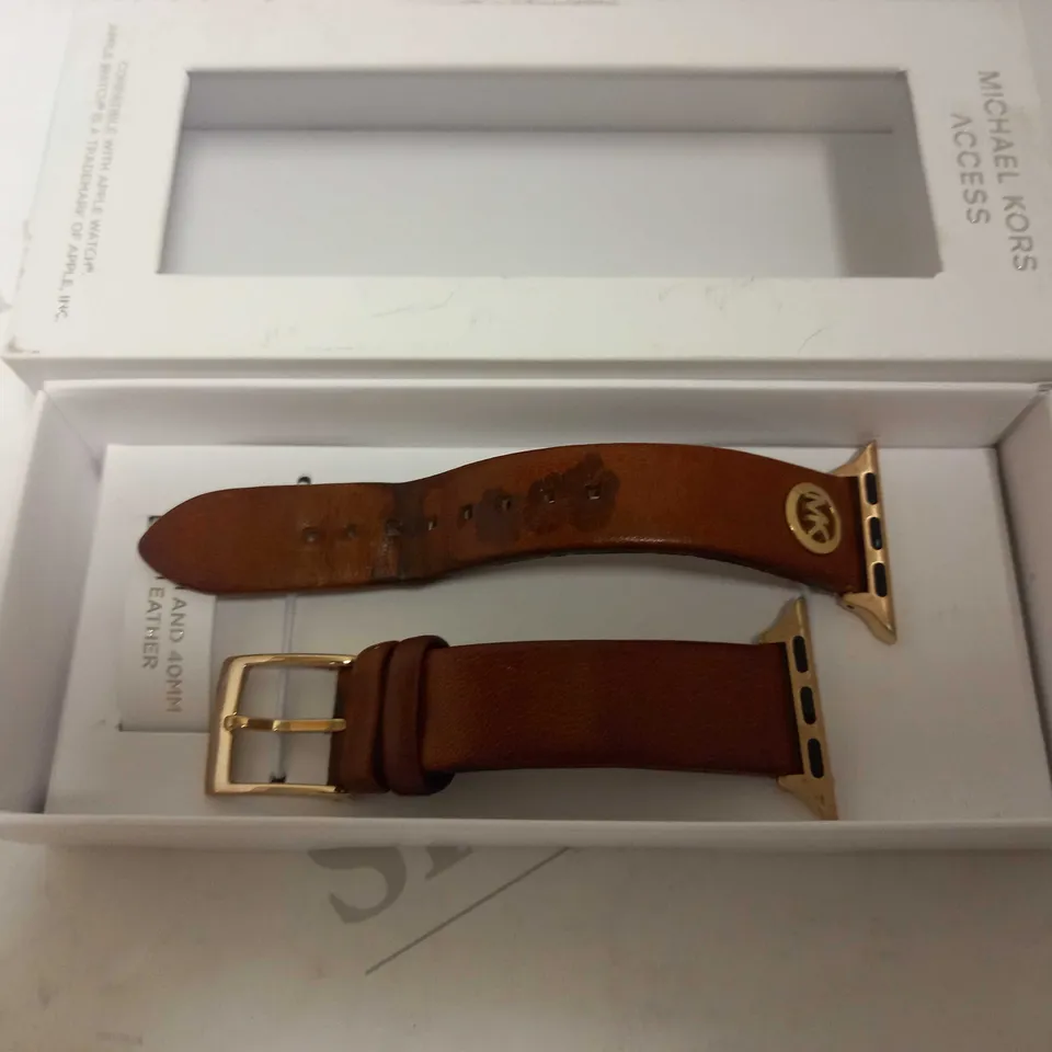 MICHAEL KORS LEATHER STRAP FOR APPLE WATCH RRP £89