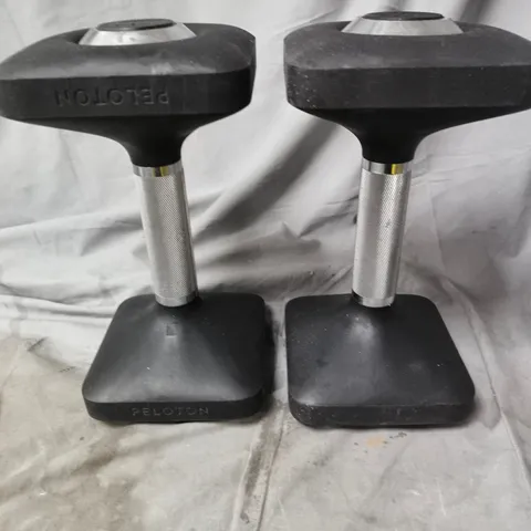 SET OF 2 PELOTON SQUARE DUMBBELLS 9.1KG PER DUMBBELL