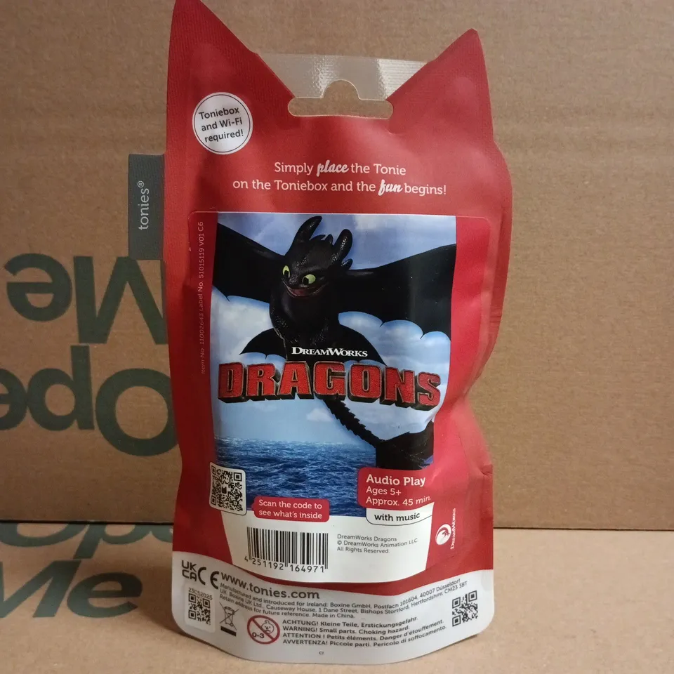 TONIES DRAGON AUDIO CHARACTER FOR TONIEBOX – DREAMWORKS DRAGONS