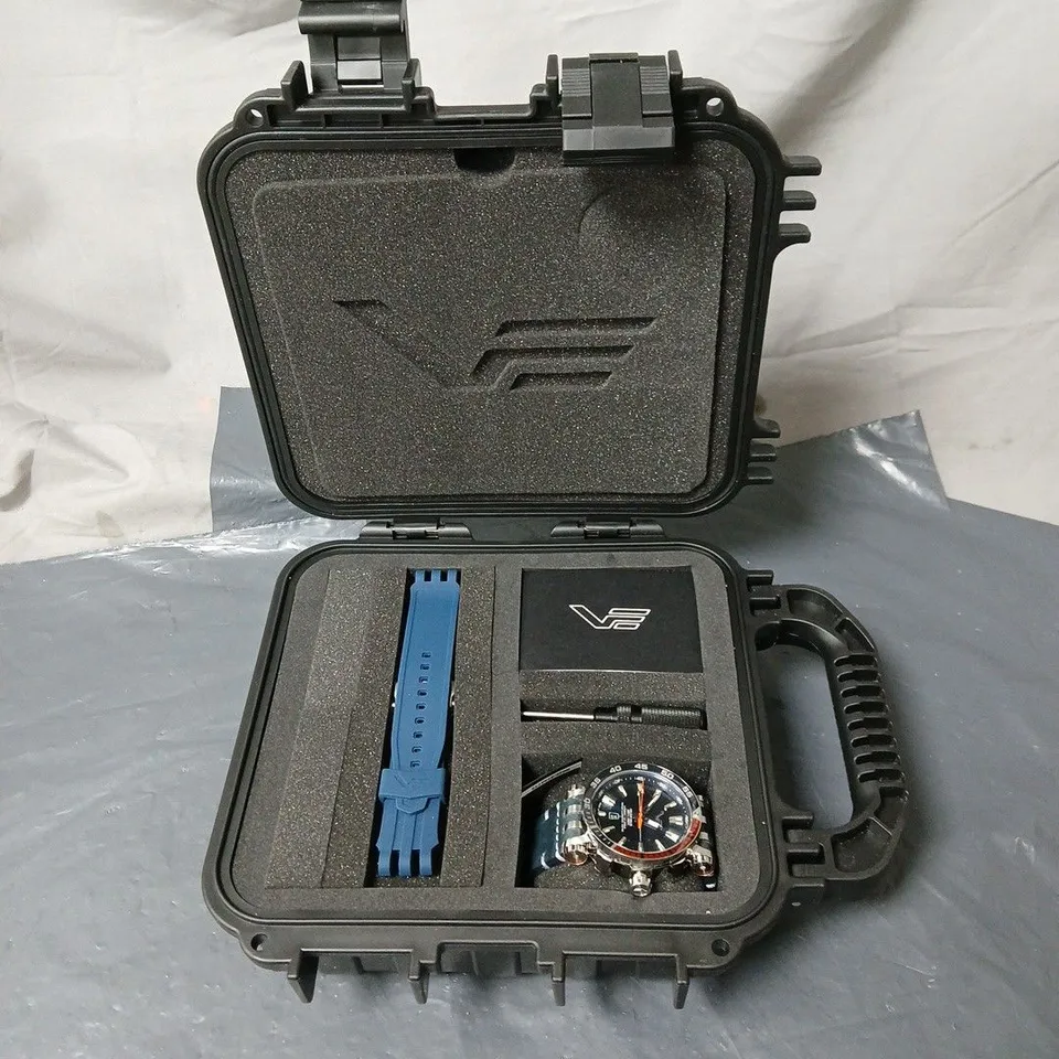 VOSTOK EUROPE WATCH IN BLACK CASE BOXED