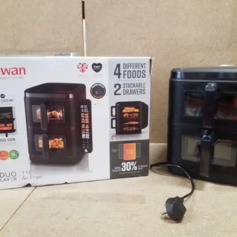 BOXED SWAN DUO LAYER 11 LITRE AIR FRYER 