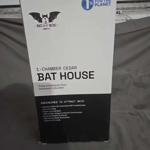 BIG BAT BOX 1-CHAMBER CEDAR BAT HOUSE – GARDEN STRUCTURE