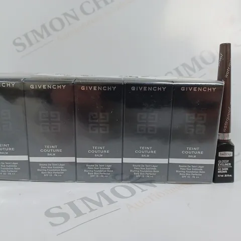 BOX OF APPROX. 26 ITEMS TO INCLUDE - 16 ISADORA GLOSSY EYELINER 42 DARK BROWN - 10 GIVENCHY TEINT COUNTURE BURRING FOUNDATION BALM SPF 15