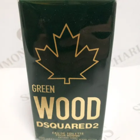 BOXED AND SEALED DSQUARED2 GREEN WOOD POUR HOMME EAU DE TOILETTE SPRAY 100ML