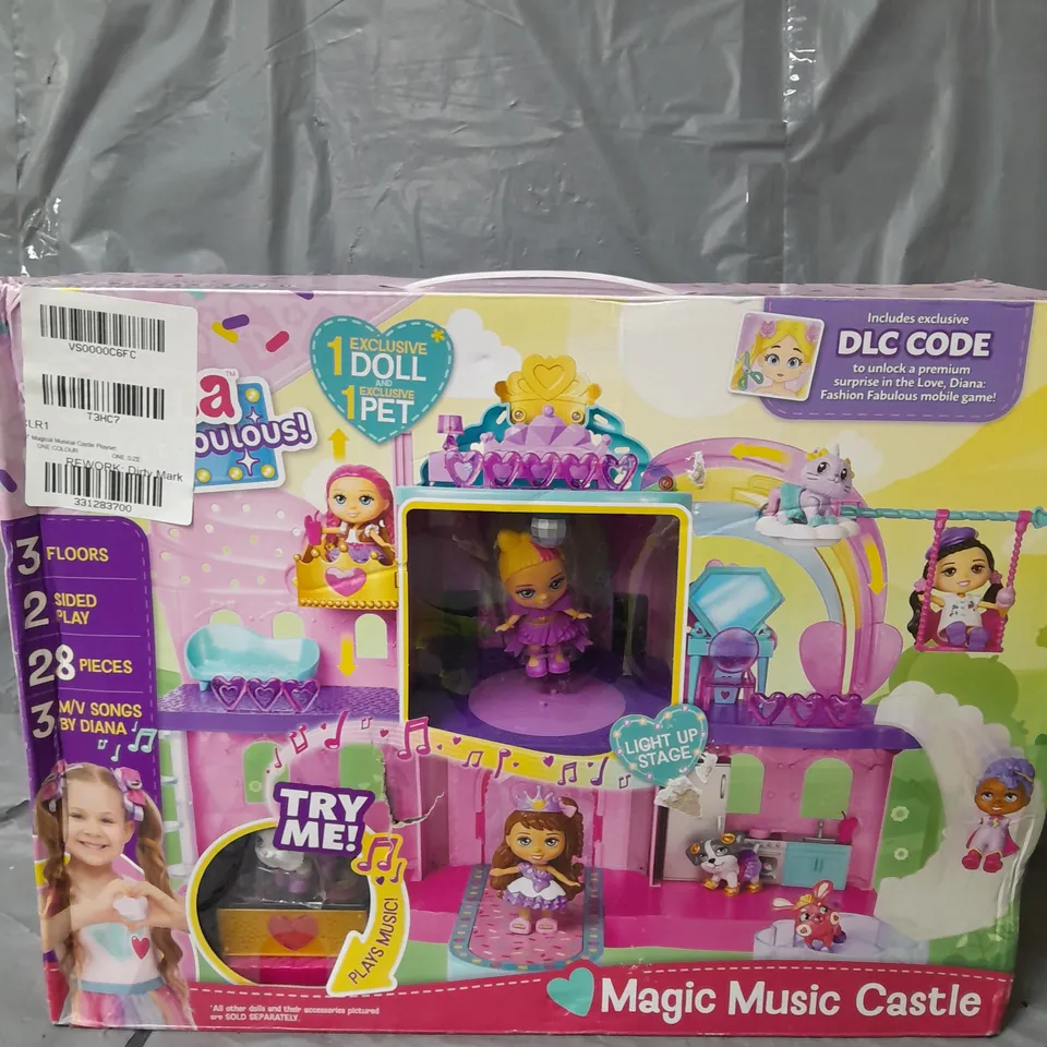 LOVE, DIANA 3.5" MAGICAL MUSICAL CASTLE PLAYSET