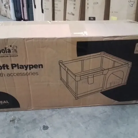 BOXED KIDOOLA SOFT PLAYPEN WITH ACCESSORIES