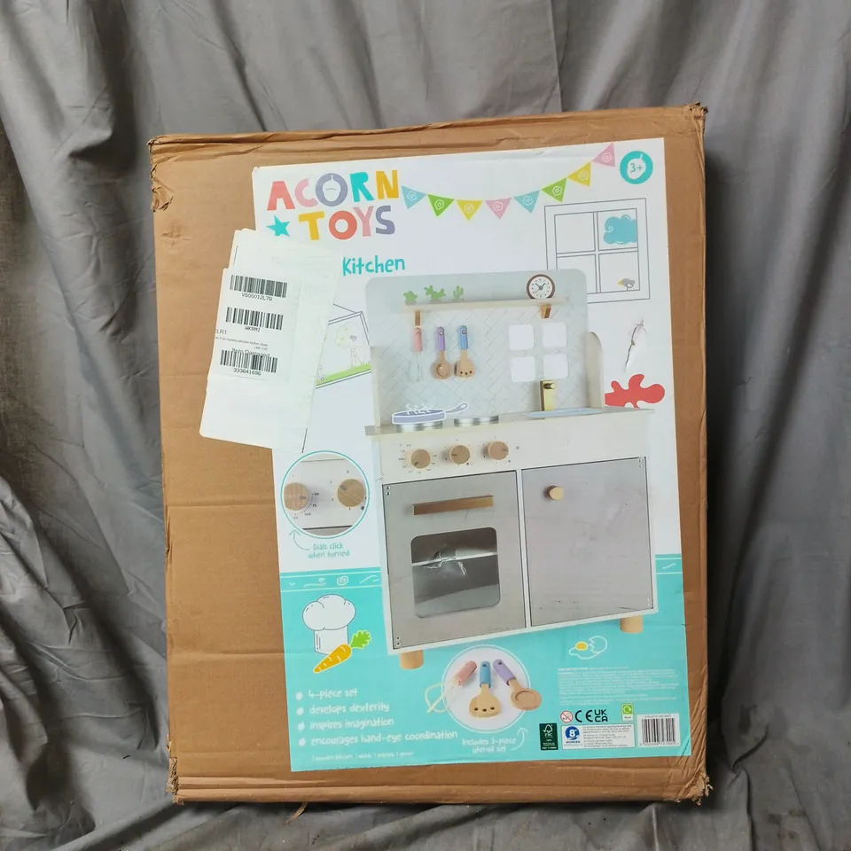 ACORN FLOORSTANDING WOODEN PLAY KITCHEN - STONE