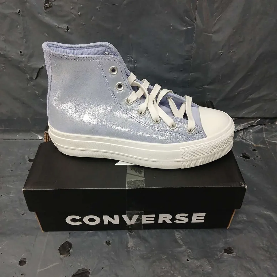 CONVERSE PRETTY PATINA SUEDE HI TRAINERS - 5