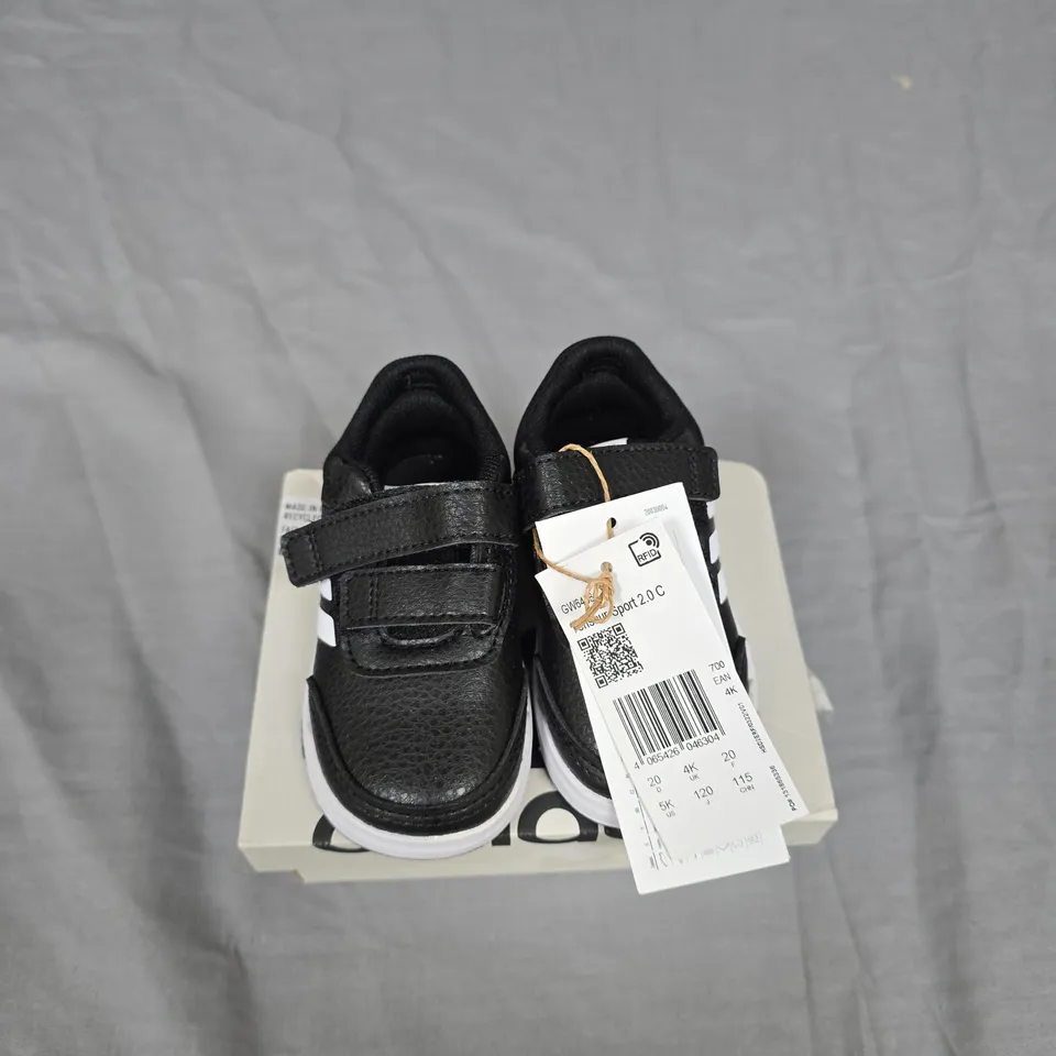 ADIDAS TENSAUR SPORT 2.0 CF I KIDS' TRAINERS – BLACK/WHITE