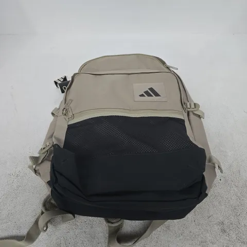 ADIDAS CREAM AND BLACK BACKPACK 