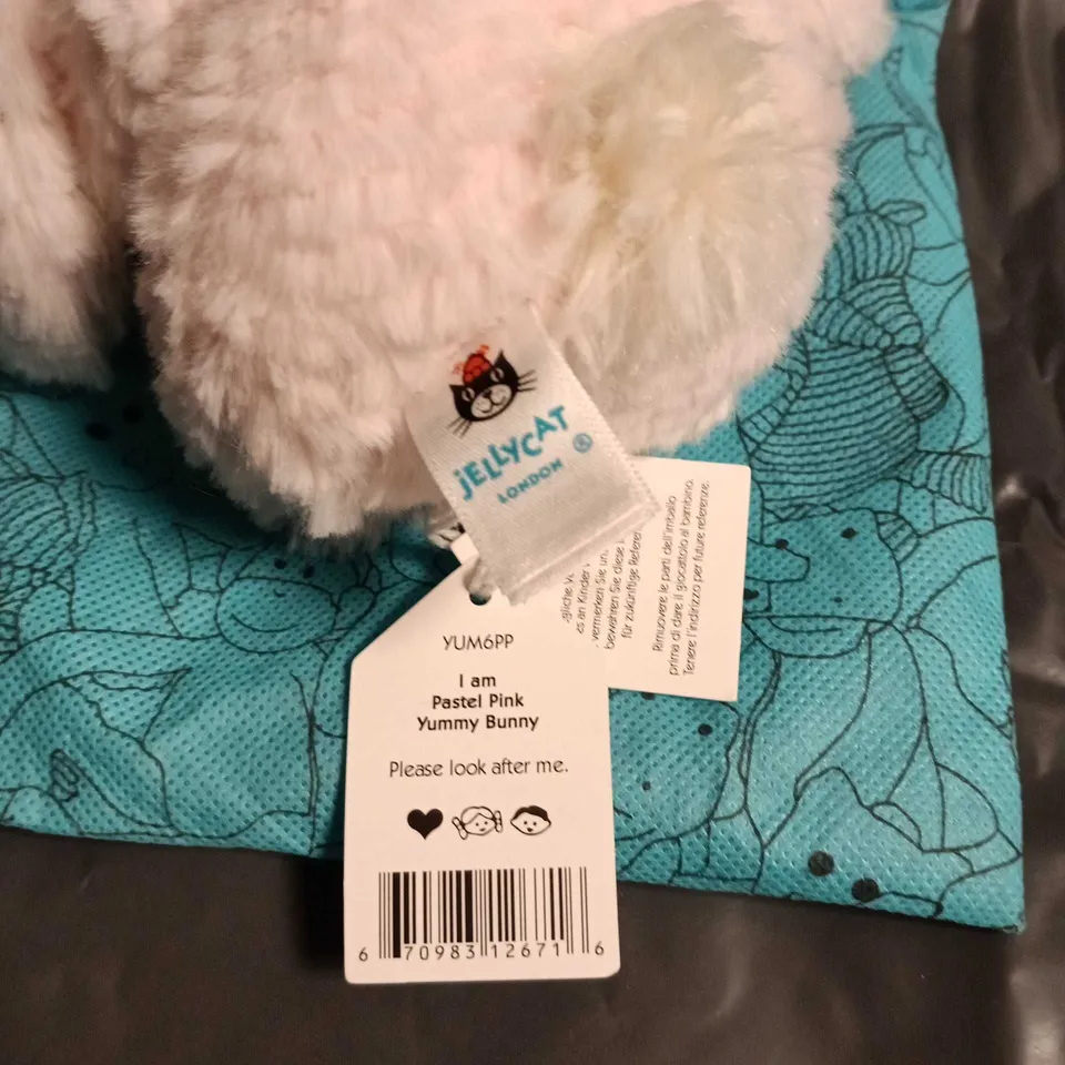 JELLYCAT LONDON YUMMY BUNNY PLUSH TOY – PASTEL PINK