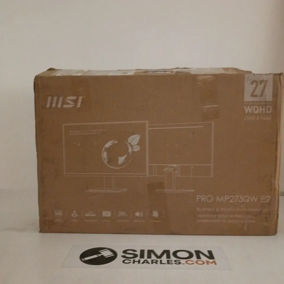 MSI PRO MP273QW E2 27-INCH WQHD MONITOR