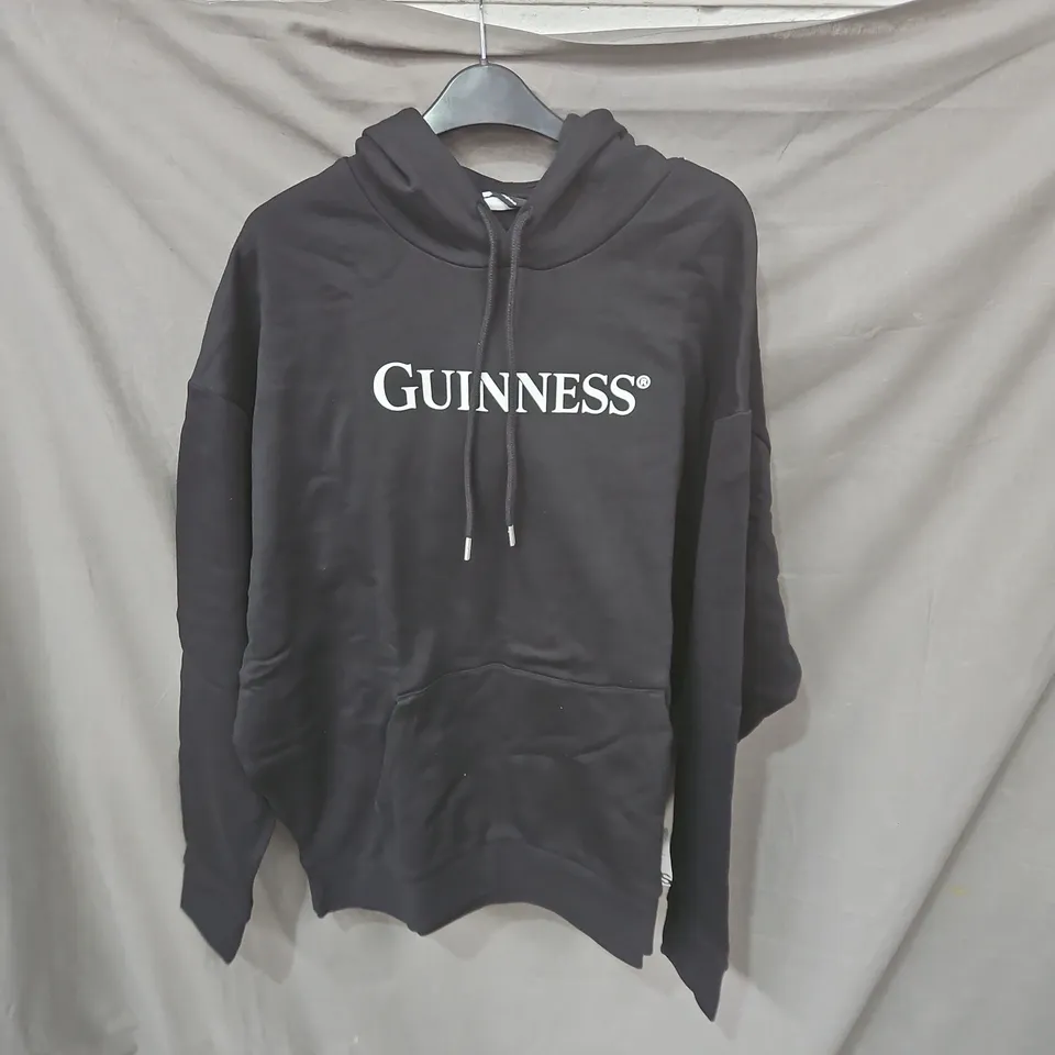 GUINNESS BRANDED HOODIE – BLACK SIZE XL