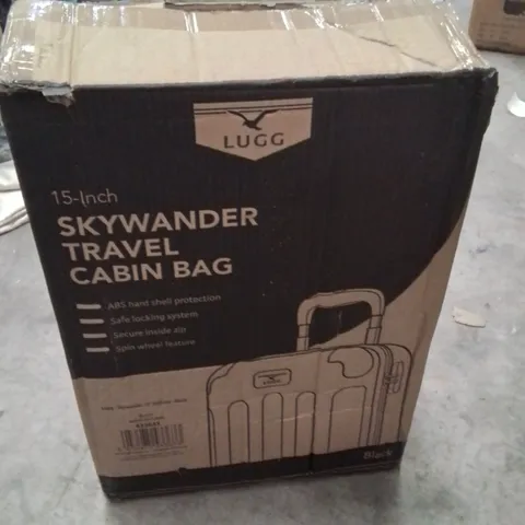 BOXED LUGG 15INCH SKYWANDER TRAVEL CABIN BAG BLACK