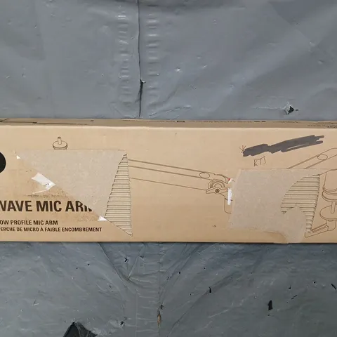 BOXED WAVE MIC ARM IN BLACK