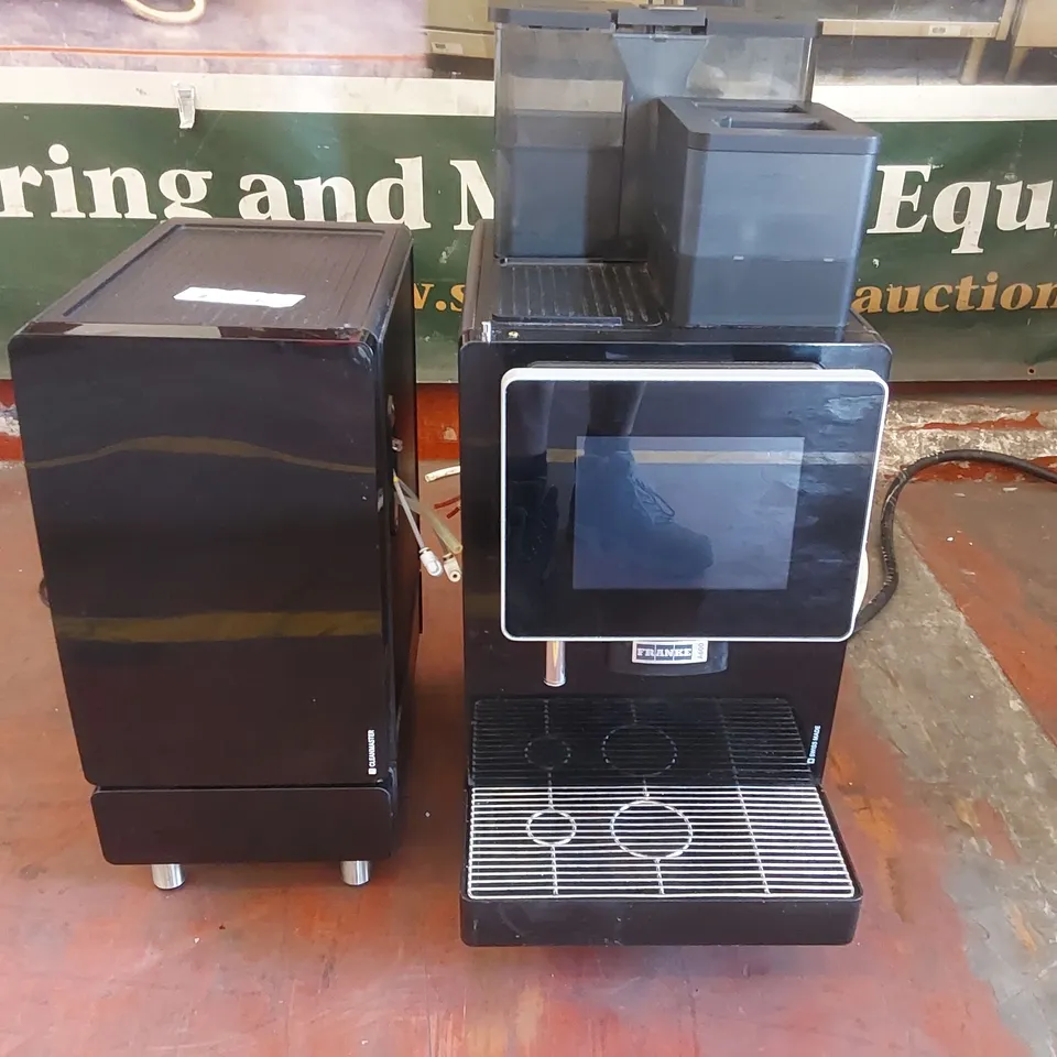 FRANKE A600 SWISS MADE COMMERCIAL COFFEE MACHINE WITH CLEANMASTER MILK CHILLER
