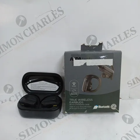 BOXED TRUE WIRELESS BLUETOOTH EARBUDS WITH CHARGING CASE