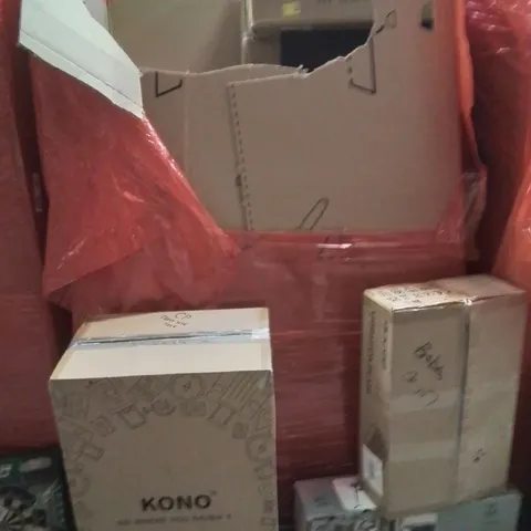 PALLET OF ASSORTED HOUSEHOLD GOODS AND PRODUCTS TO INCLUDE;SUITCASE,RIDE ON SCOOTER,VIBRATION PLATE 