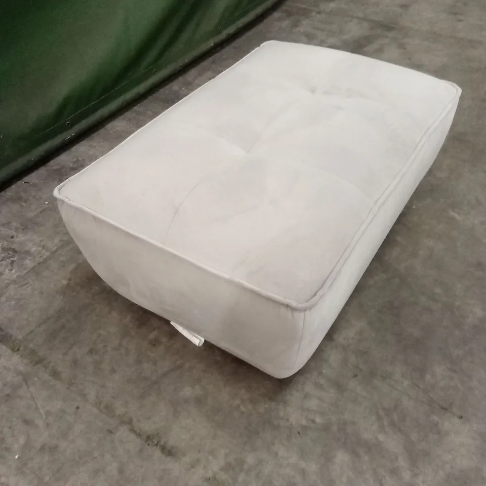 QUALITY DESIGNER ITALIAN MADE SEVILLE RECTANGULAR VELVET FOOTSTOOL