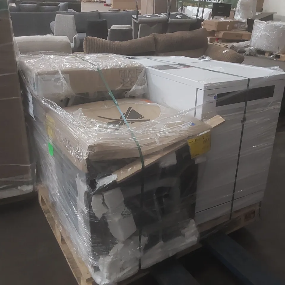 PALLET OF APPROXIMATELY 4 UNPROCESSED RAW RETURN WHITE GOODS TO INCLUDE;