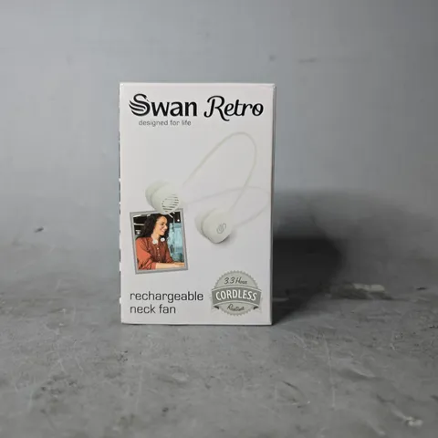 SEALED SWAN RETRO RECHARGEABLE NECK FAN 