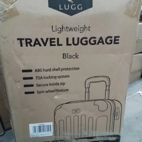 BOXED LUGG TRAVEL LUGGAGE BLACK