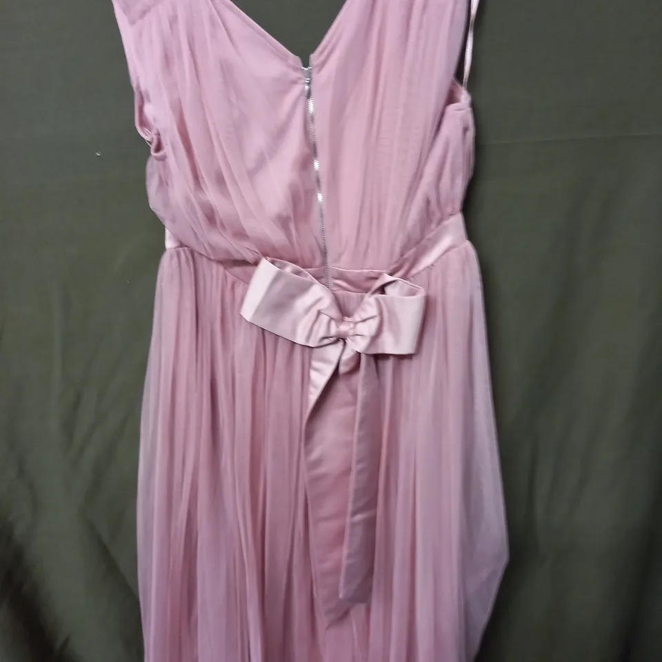 MAYA DELUXE RUFFLE DETAIL MIDI DRESS WITH BOW - 12