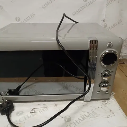 SWAN RETRO DIGITAL MICROWAVE GREY, 20 L, 800 W