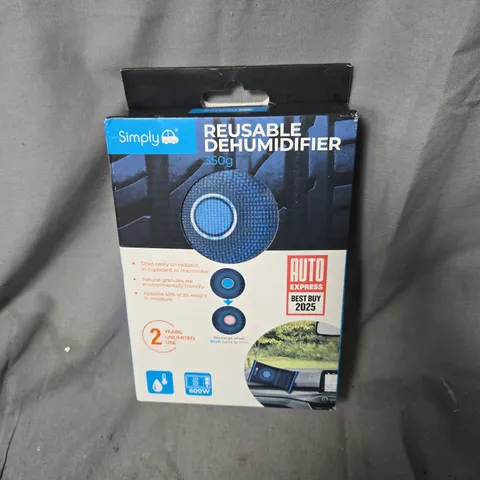 2 X SIMPLY REUSABLE CAR DEHUMIDIFIER 350G