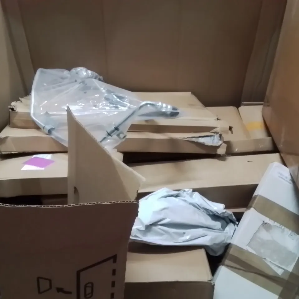 PALLET OF ASSORTED HOUSEHOLD GOODS AND PRODUCTS TO INCLUDE;SWIMMING POOL,RADIATOR,CHANDELIER