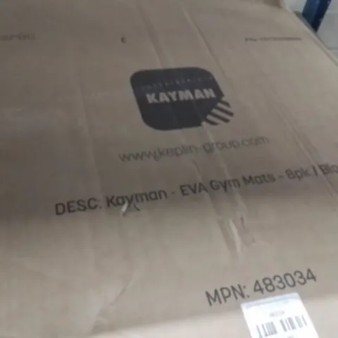 BOXED KAYMAN 8PK GYM MATS BLACK