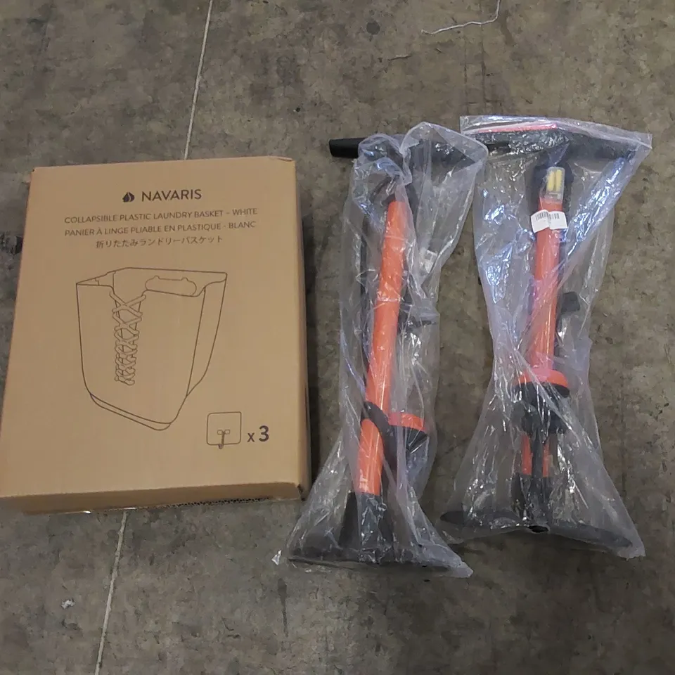 PALLET OF ASSORTED HOUSEHOLD ITEMS AND CONSUMER PRODUCTS. INCLUDES MANUAL PUMPS, LAUNDRY BASKE, DISH DRAINER RACKS ETC 