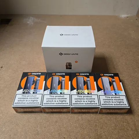 APPROXIMATELY 15 ASSORTED E-CIGARETTE PRODUCTS TO INCLUDE - ASPIRE, GEEKVAPE ETC