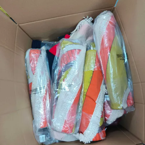 BOX OF APPROXIMATELY 20 ASSORTED ITEMS TO INCLUDE: FAUX FUR THROW