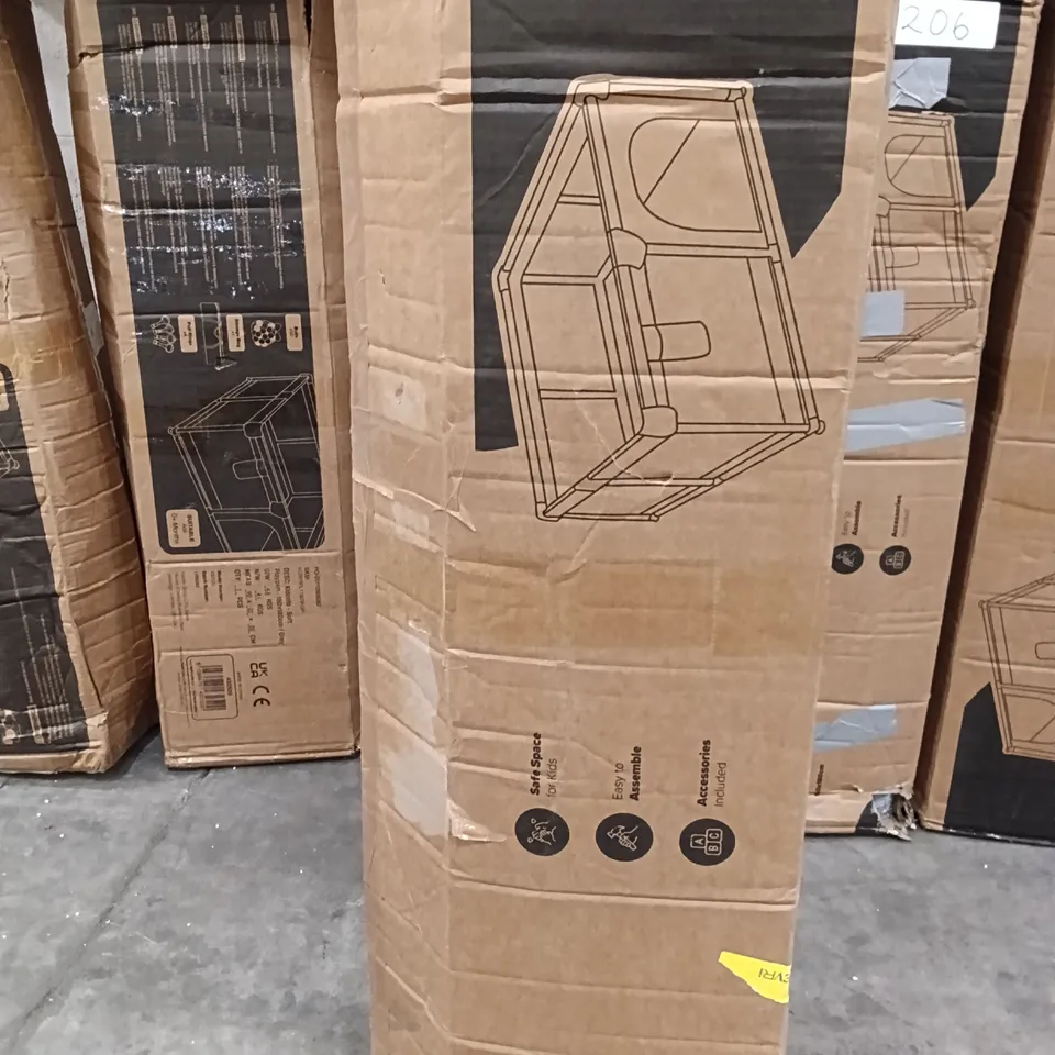 BOXED KEPLIN SOFT PLAYPEN WITH ACCESSORIES FOR KIDS GREY COLOUR 