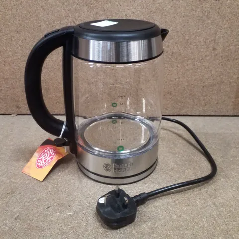 BOXED RUSSELL HOBBS ILLUMINATING GLASS KETTLE
