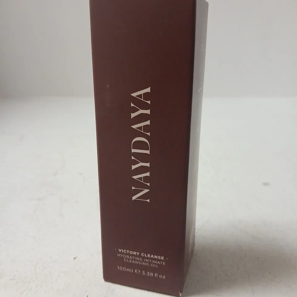 BOXED NAYDAYA VICTORY CLEANSE HYDRATING INTIMATE CLEANSING OIL 100ML
